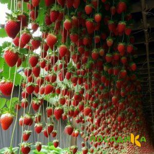Клубника ампельная Анастасия купить по цене от 370р. в интернет-магазине «Посадика» с доставкой почтой в в Сосновый Боре и по всей России – [изображение №1].